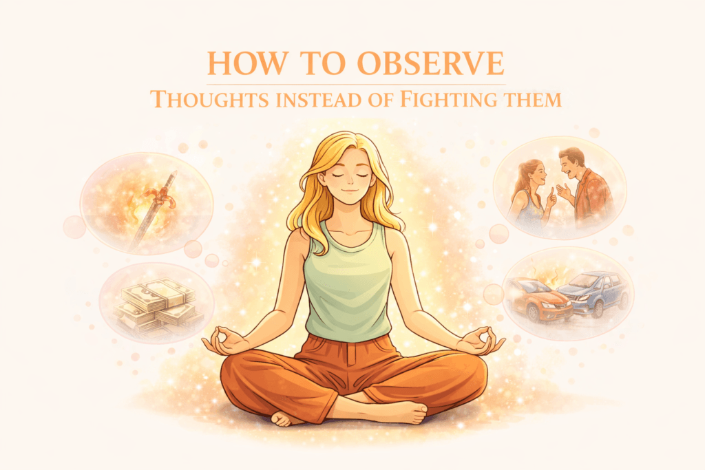 HOW TO OBSERVE THOUGHTS INSTEAD OF FIGHTING THEM