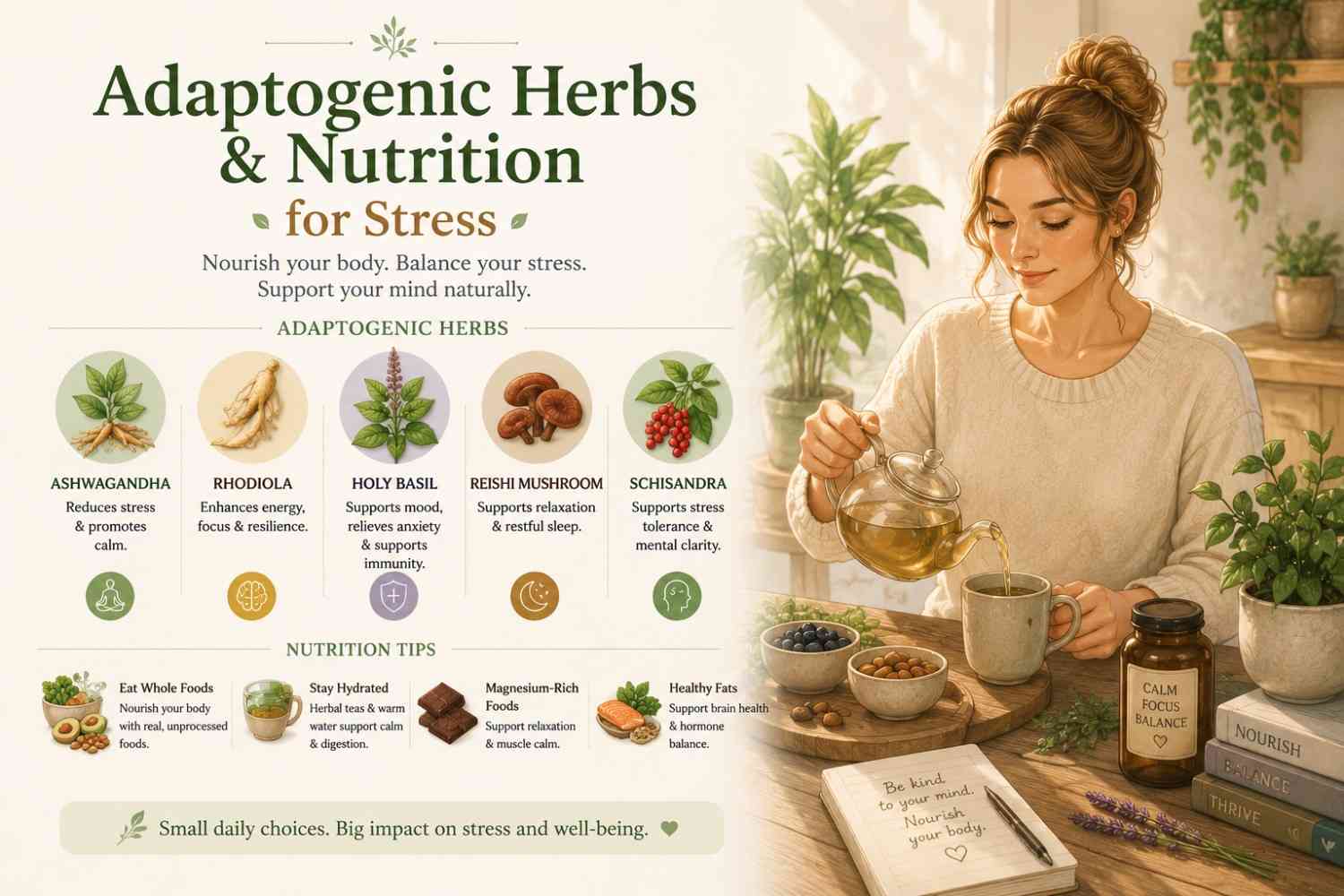 Adaptogenic Herbs & Nutrition for Stress